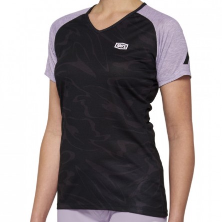 T-shirt Femme 100% Airmatic Black Lavander